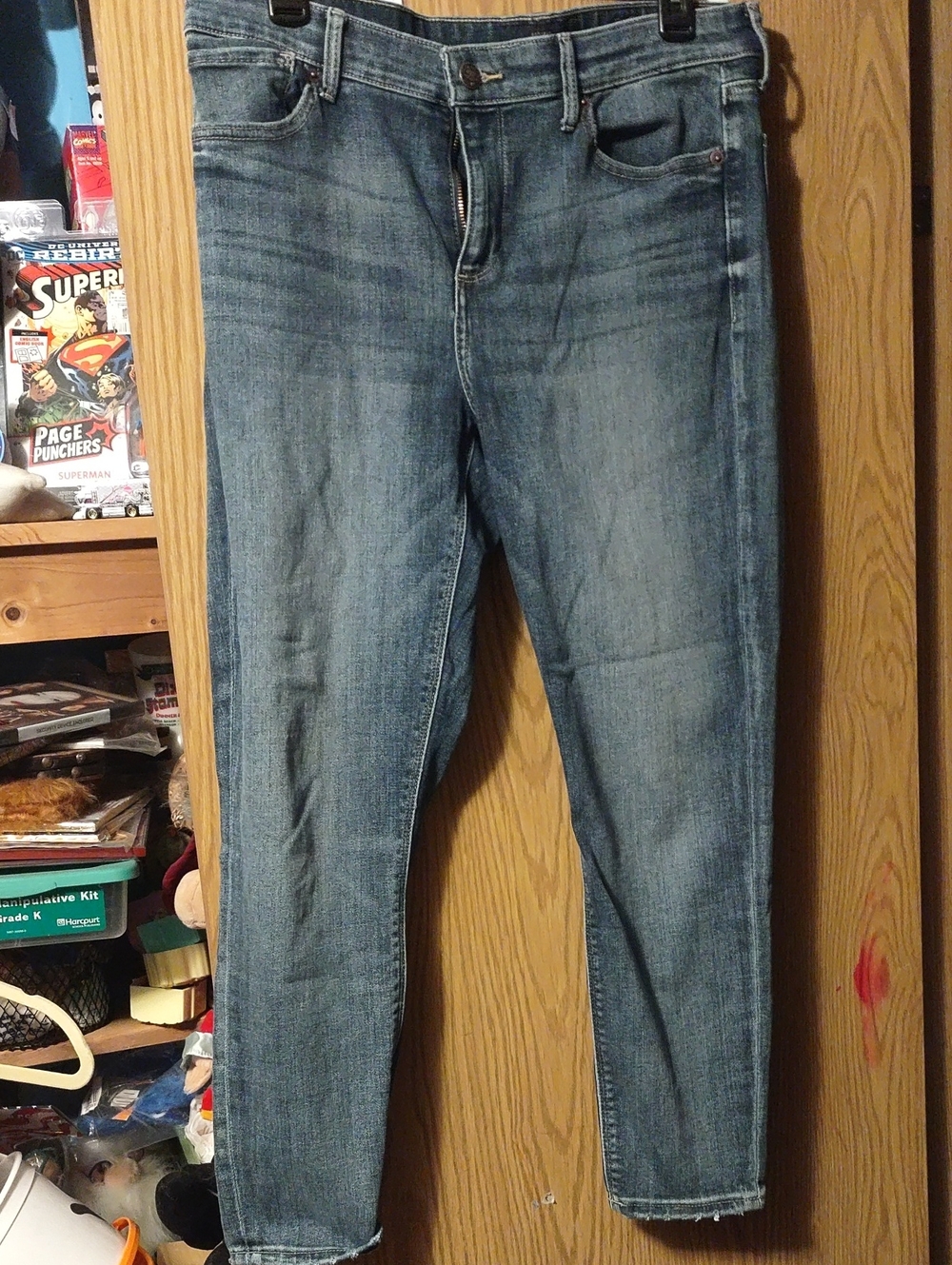 Lucky Brand Women's Cropped Blue Denim Jeans